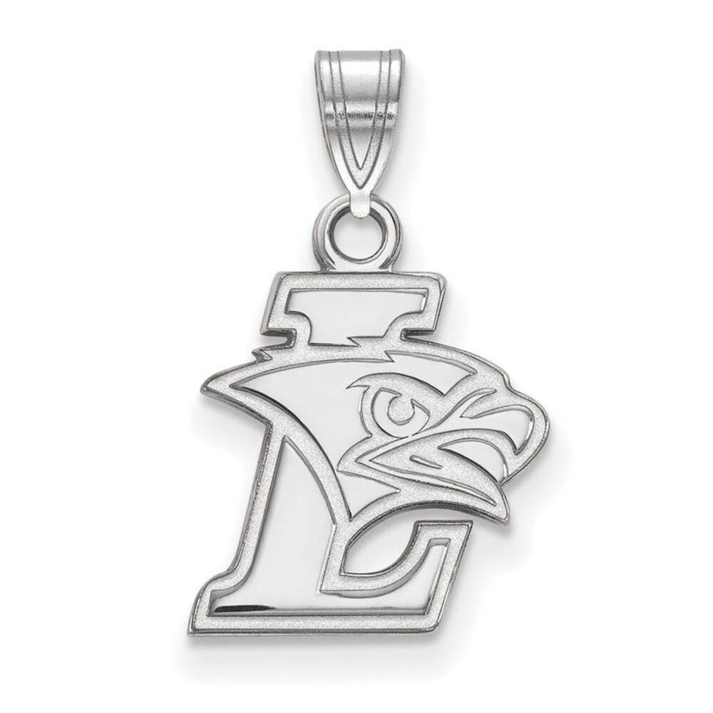 14K White Gold Lehigh University Small Logo Pendant